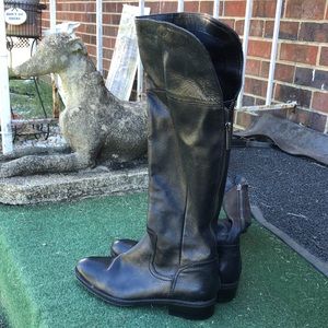 Tall black leather NineWest boots